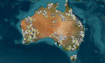 The Atlas of Australian Mine Waste. Image courtesy Geoscience Australia