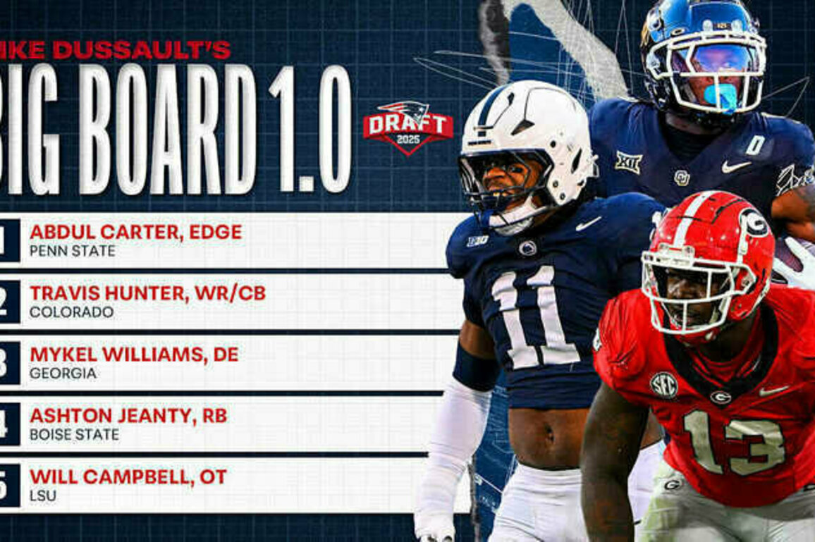 Deuce's Patriots Big Board 2025: Top 50 Draft Fits
