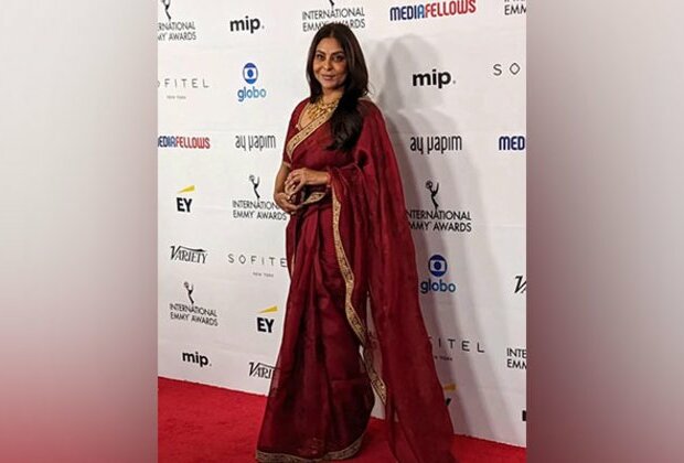 Shefali Shah shines in traditional red saree at International Emmy 2023 red carpet