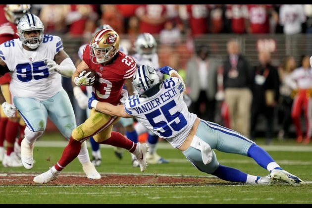 49ers RBs Christian McCaffrey, Elijah Mitchell both ailing