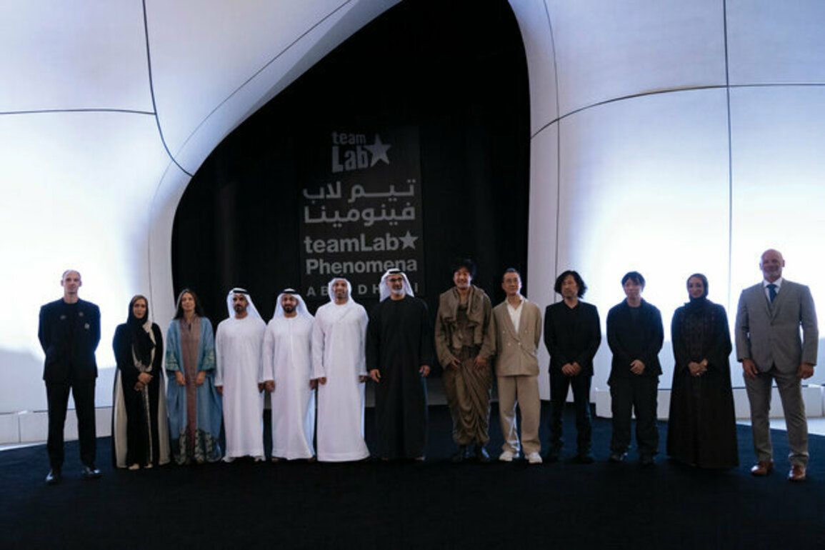 Khaled bin Mohamed bin Zayed witnesses inauguration ceremony of teamLab Phenomena Abu Dhabi in Saadiyat Cultural District