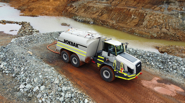 A Rokbak RA30 truck in operation in New Caledonia