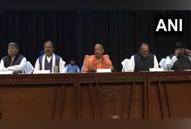 UP CM Yogi Adityanath chairs BJP legislature meeting ahead of budget session beginning Tuesday