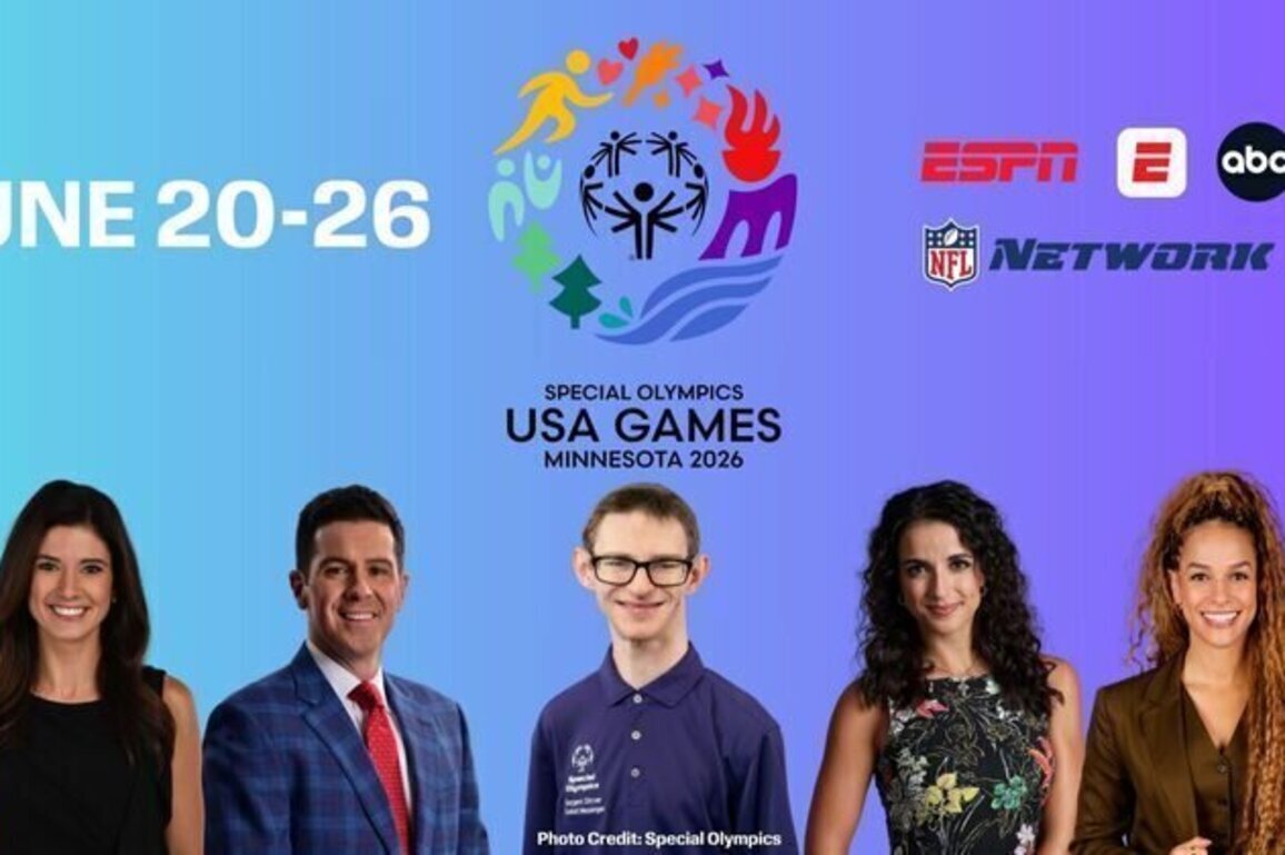 ESPN's coverage of 2026 Special Olympics USA Games begins June 20, live from University of Minnesota in Minneapolis