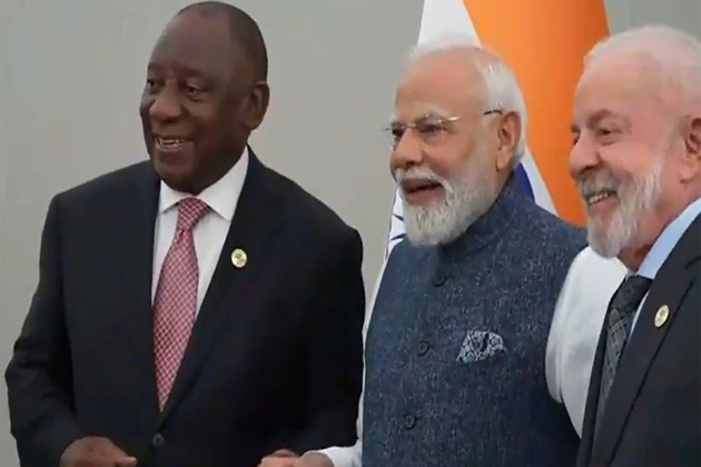 PM Modi attends India-Brazil-South Africa leaders' meeting on sidelines of G-20 Summit in Johannesburg