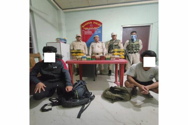 Manipur: Police arrest two for possession of brown sugar in Churachandpur