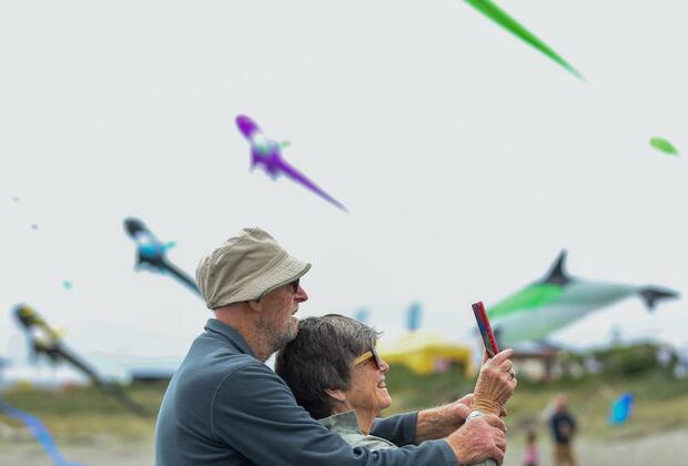 Album: People enjoy the Otaki Kite Festival in New Zealand