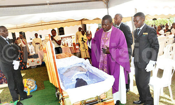 Eng. Charles Kazibwe's burial for today Eng. Charles Kazibwe's burial for today