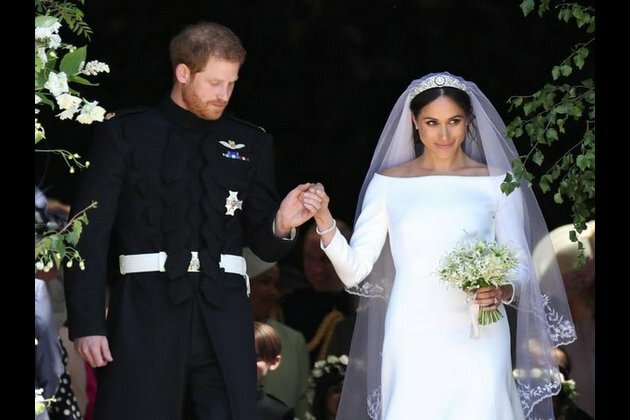 Meghan Markle's wedding dress on display in Scottish castle