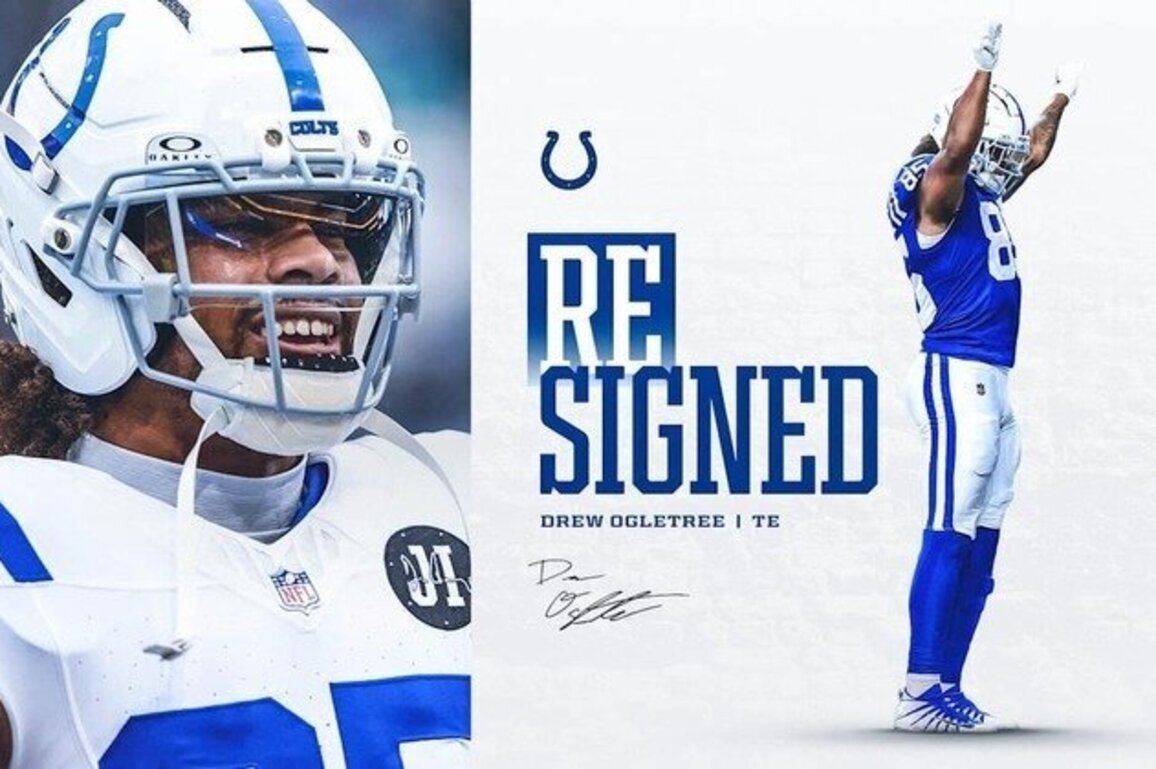 Colts re-sign TE Drew Ogletree