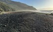 Nickel-rich Nonza beach in Corsica