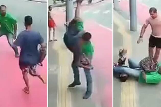 Thief gets MMA-style beatdown after robbing jewelry store