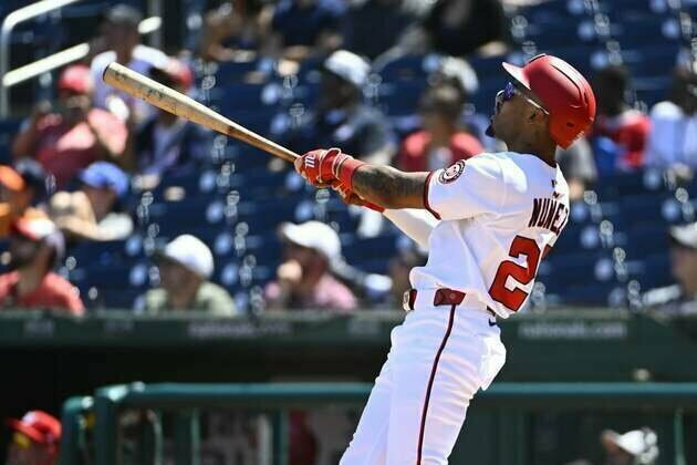 Nasim Nunez belts first two homers as Nationals sweep Marlins