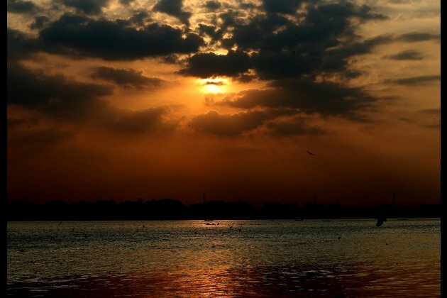 Asia Album: Sunset scenery at Botahtaung harbour in Yangon, Myanmar