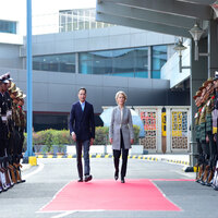 European Commission chief Ursula von der Leyen arrives in India