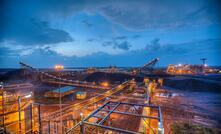 A view of Rangold Resources' Tongon plant in Côte d'lvoire at sunset