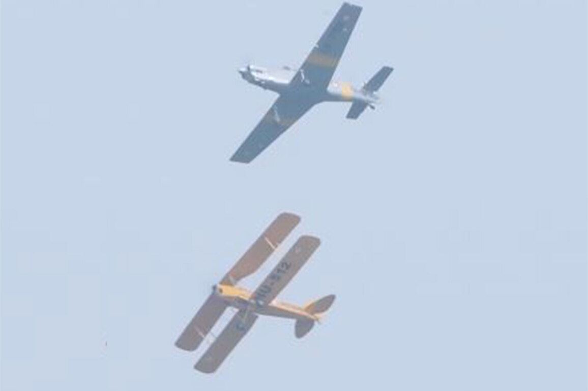 IAF displays India's first indigenous aircraft restored HT-2 for first time, performs aerobatics during 93rd Air Force Day celebrations
