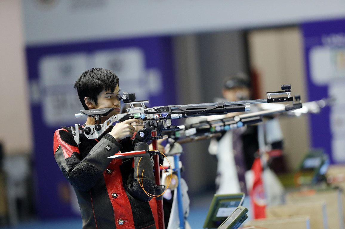 (SP)EGYPT-CAIRO-SHOOTING-ISSF WORLD CHAMPIONSHIP-10M AIR RIFLE-MIXED TEAM