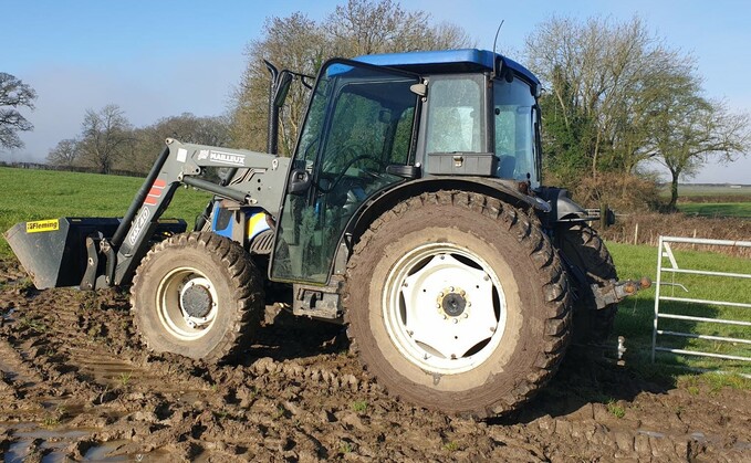 Gloucestershire Constabulary said the tractor had been stolen from a farm near Dursley on March 6