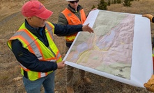 Hugh Agro (left) Revival Gold cheif executive talks drilling strategy at BEartrack-Arnett in Idaho, USA