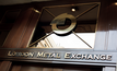 London Metal Exchange (LME)/Divulgaçãi