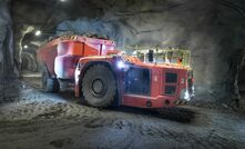 A Sandvik TH663 running autonomously.