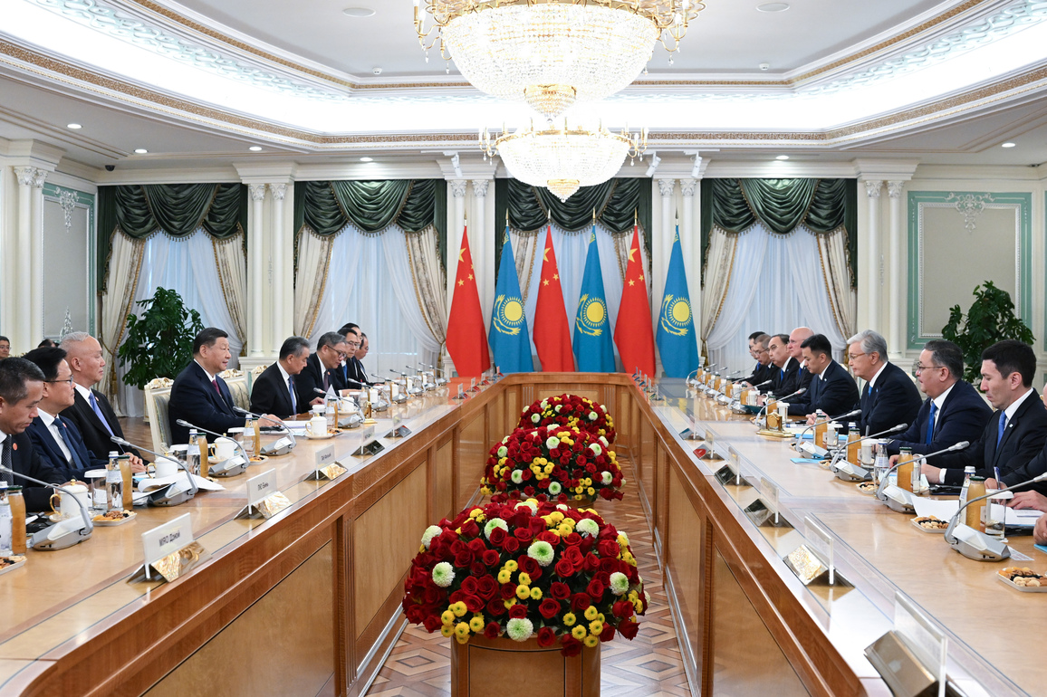 KAZAKHSTAN-ASTANA-CHINA-XI JINPING-TOKAYEV-TALKS (CN)