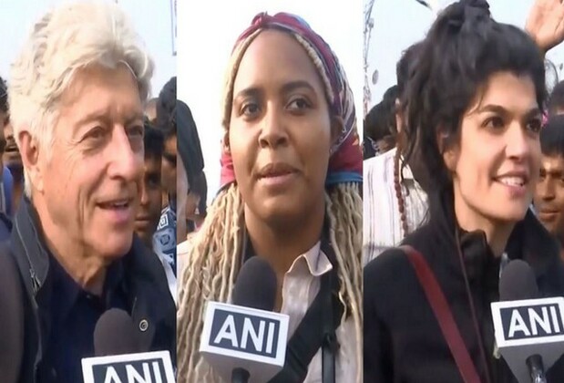 Foreign devotees visiting Mahakumbh and Varanasi, awed by Mahashivratri celebrations