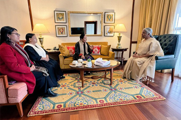 LAHDC delegation called on Union Finance Minister Nirmala Sitharaman in Ladakh