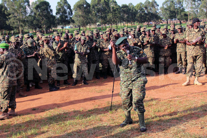  lady solider morale boosting others during the function