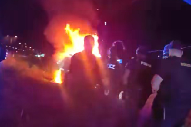 Bodycam video shows cruiser on fire with suspect inside after South Daytona officer shot