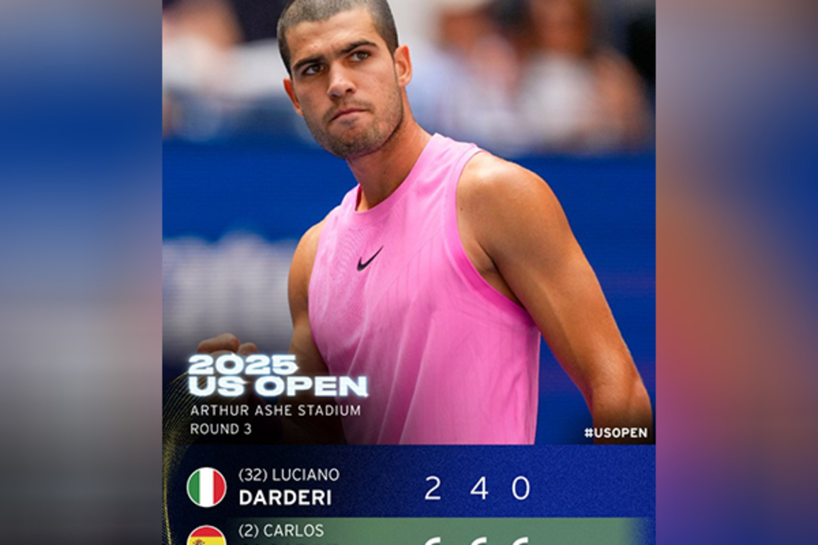 US Open: Alcaraz overcomes second set slump, injury scare to march into R4