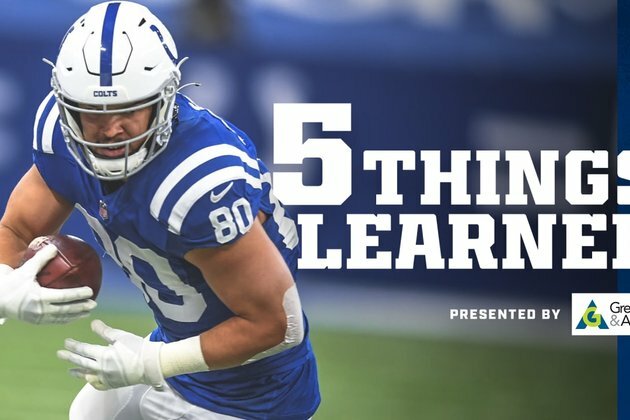 Five Things Learned: Colts-Titans (2020, Week 12)