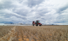 Agtecnic trialled an autonomous operating system on a self-propelled sprayer in New South Wales recently. Photo courtesy Agtecnic.