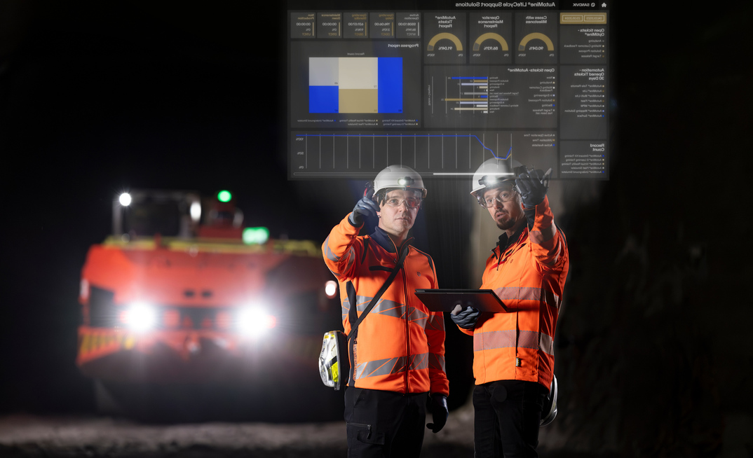 Sanvik's AutoMine Lifecycle Support Solutions offers continued support for automated products. Credit: Sandvik
