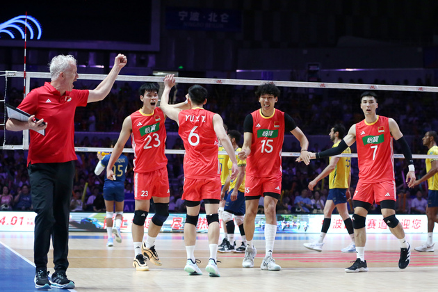 (SP)CHINA-NINGBO-VOLLEYBALL-VOLLEYBALL NATIONS LEAGUE-CHINA VS BRAZIL (CN)