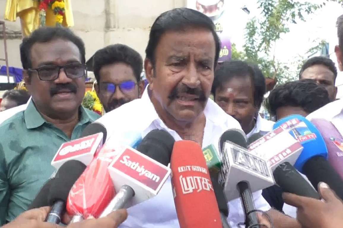 "Why not in Chennai": DMK's KN Nehru questions Palaniswami's 'Delhi dependence' over NDA seat sharing talks