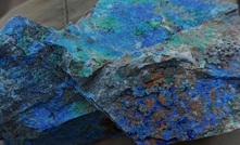 A sample from Herradura, at Max Resource Corp’s Cesar project in Colombia, grading 24.8% copper and 230g/t silver