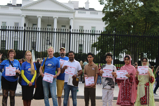 BNM holds awareness drive outside White House, highlights Pakistan's atrocities in Balochistan's Zehri region
