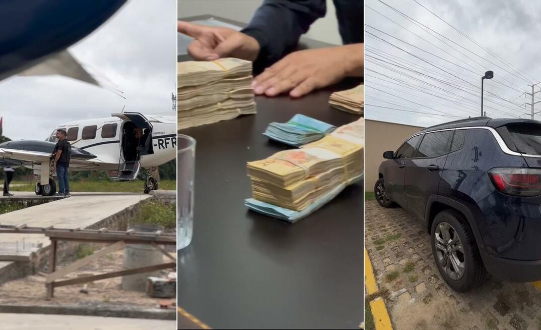 Aeronave, dinheiro e veículos foram apreendidos na Operação Hades/Divulgação