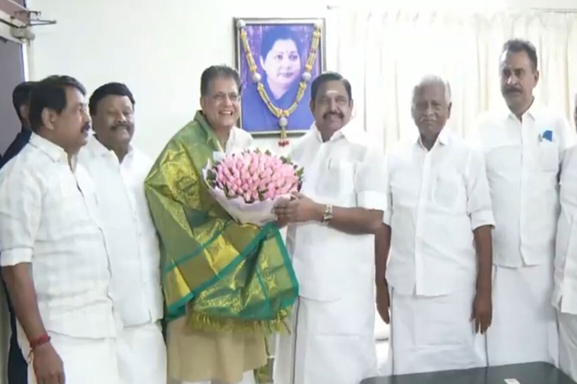 BJP's TN election in-charge Piyush Goyal meets AIADMK's Palaniswami in Chennai, seat-sharing talks expected