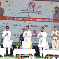 Tripura launches major road safety initiative with introduction of BLS Ambulances and vehicle tracking system