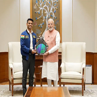 Group Captain Shubhanshu Shukla meets PM Modi