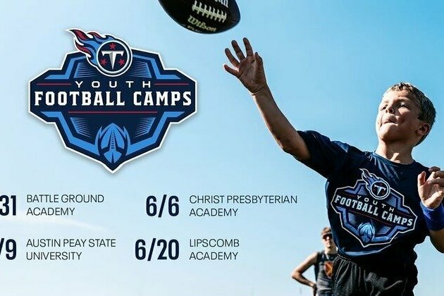 Tennessee Titans Announce 2025 Youth Football Camps Schedule