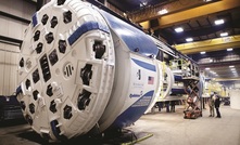 A 5.5 m diameter Robbins Main Beam TBM began excavating the Blitz mine development tunnel in September 2012