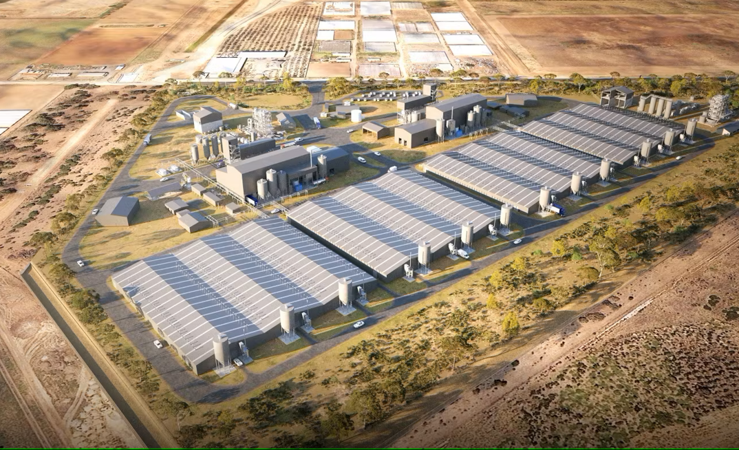 An artistic rendering of the manufacturing facility in South Australia.