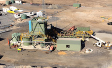 Paste backfill plant at Flying Fox mine.