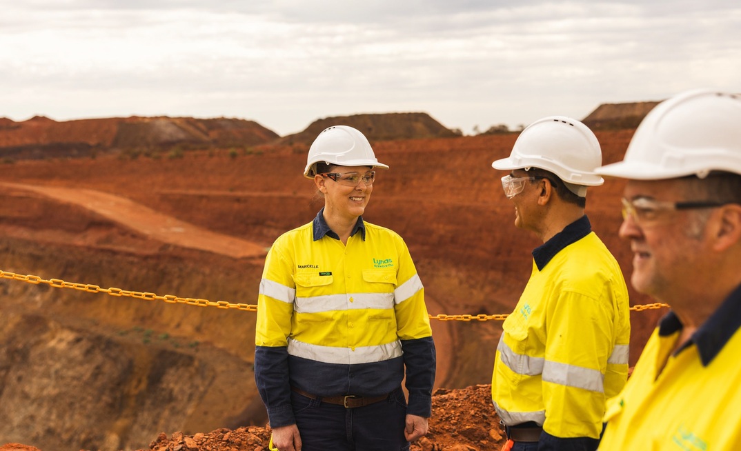 Workers at Lynas' Mt Weld operation