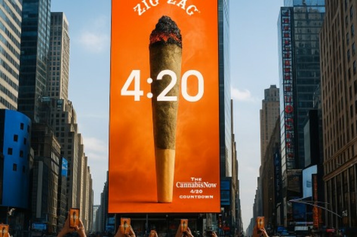 Zig-Zag and Cannabis Now Light Up Times Square for 420