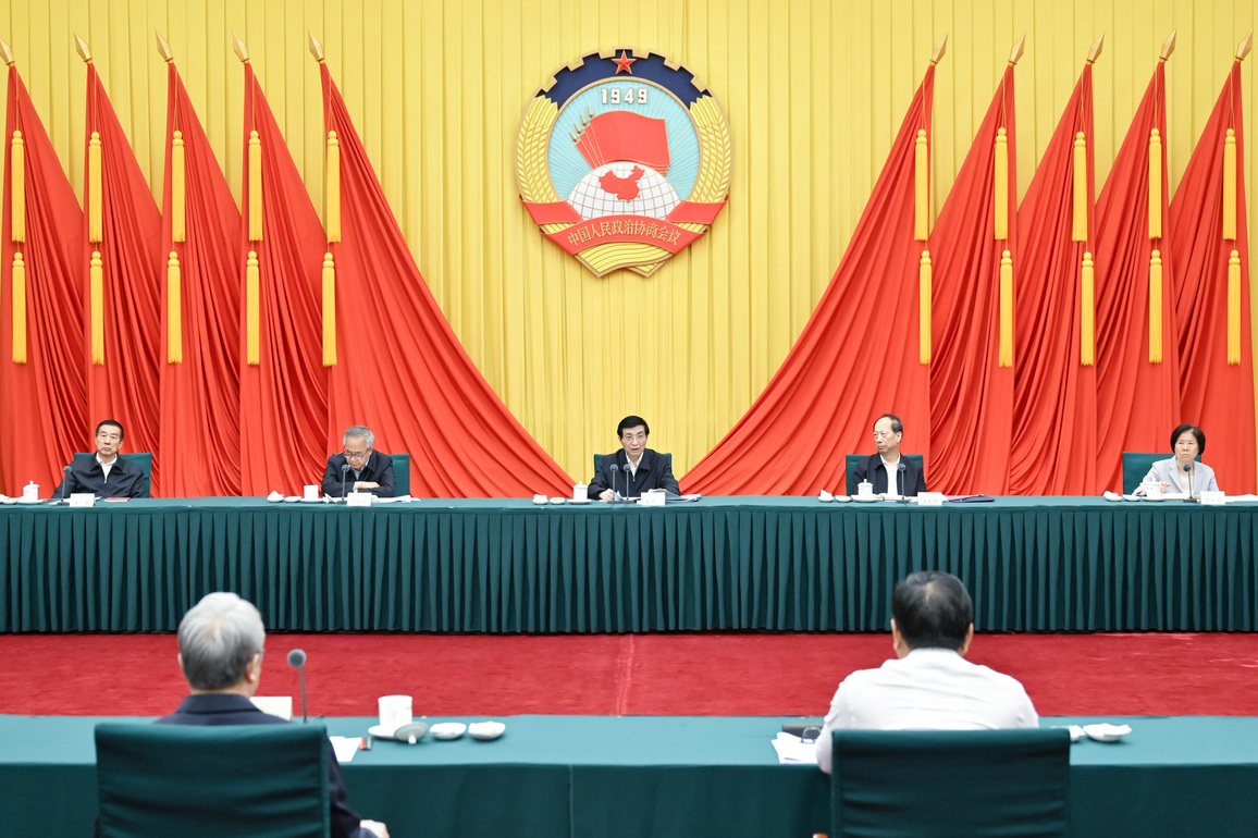 CHINA-BEIJING-WANG HUNING-CPPCC-CHAIRPERSONS COUNCIL-MEETING (CN)